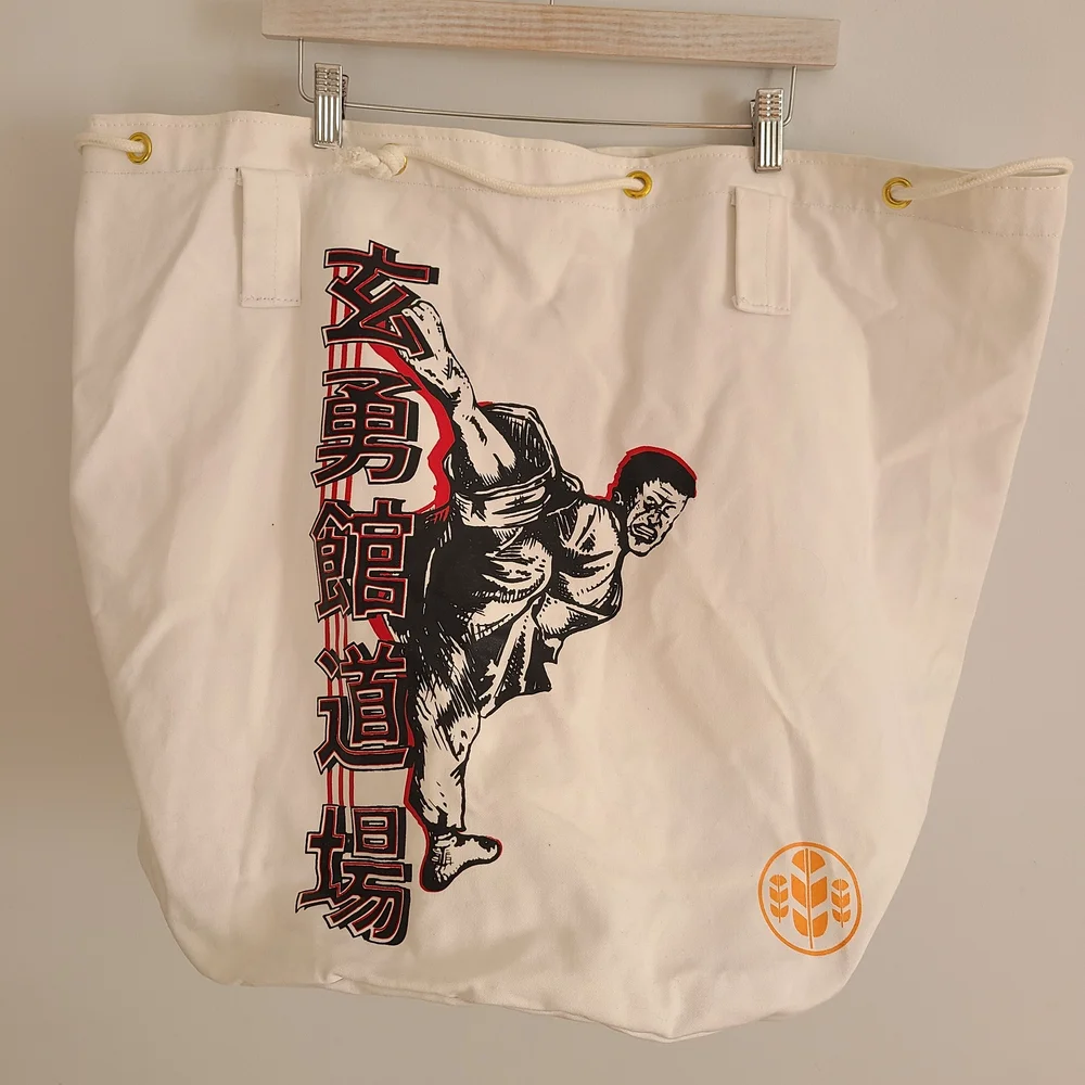 White Martial Arts Graphic Tote Bag